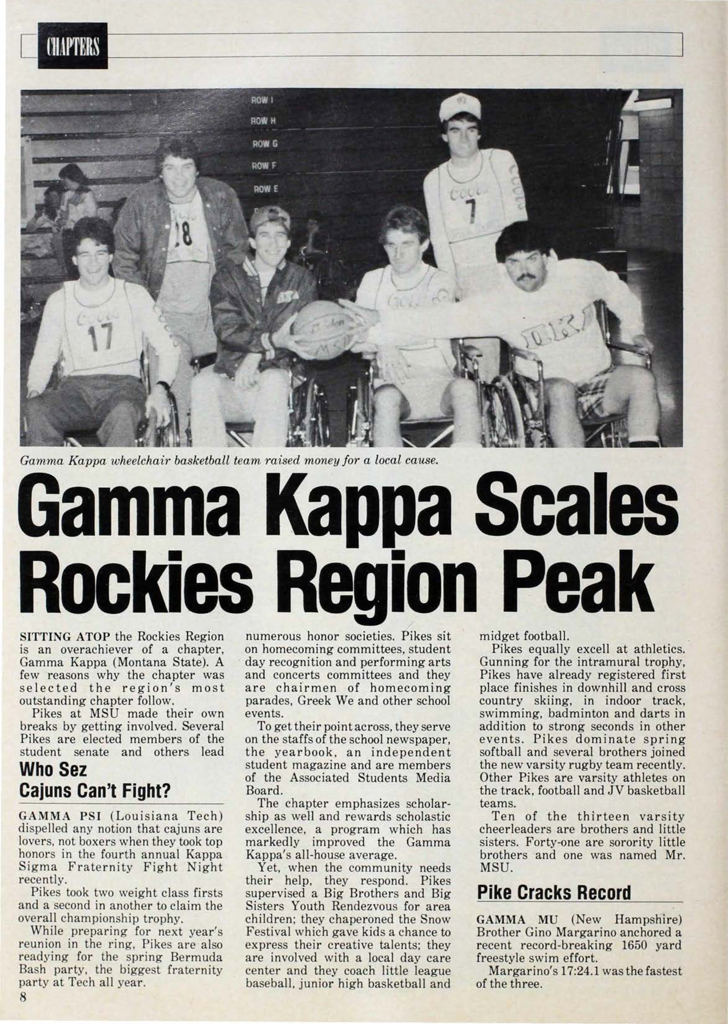 Chapters: Gamma Kappa Scales Rockies Region Desk